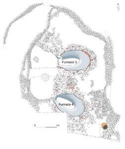 Fig.2 Aménagements sur le site de Fiko. Dessin S. Perret